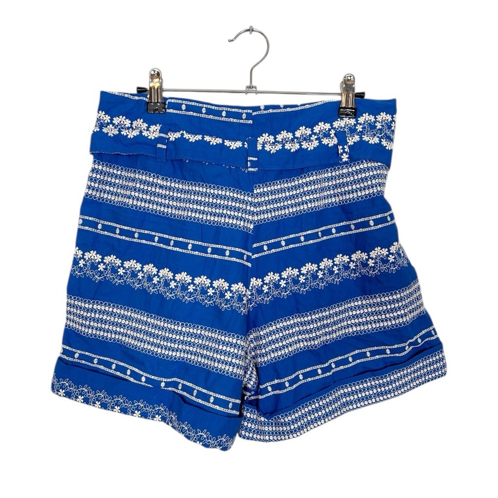 Agua Bendita Adisson Vessel Blue and White Cotton Shorts - Picture 3 of 6
